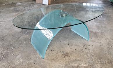 Tavolino salotto in cristallo