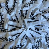 Socks calze calcio sport grip bianche/nere 37-45