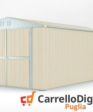 Box garage auto in Acciaio 327x611cm 19mq avorio