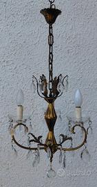 Lampadario Vintage classico rococò anni 50