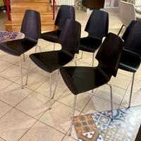 6 sedie Ikea Vilmar in legno nero