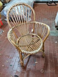 Poltroncina in vimini
