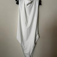 Body bianco a collo alto