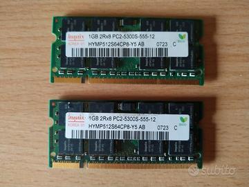 Ram SoDimm Hynix 2GB (2x 1GB) DDR2