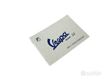 Libretto uso e manutenzione per Vespa 125 VM1 ANNO