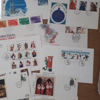 buste con francobolli Natalizi non religiosi