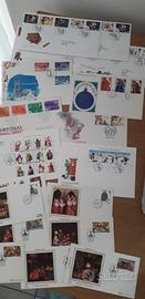 buste con francobolli Natalizi non religiosi