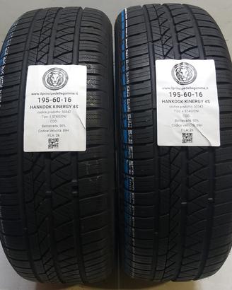 2 GOMME 195 60 16 HANKOOK A50342