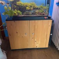Acquario con mobiletto, filtro e accessori