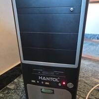 PC desktop funzionante HANTOL con tastiera Logitec
