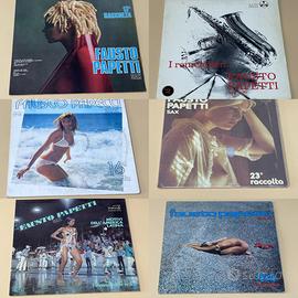 6 dischi vinile Fausto Papetti 33 giri LP stock