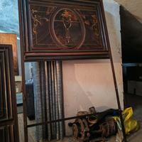 spalliera letto antico 