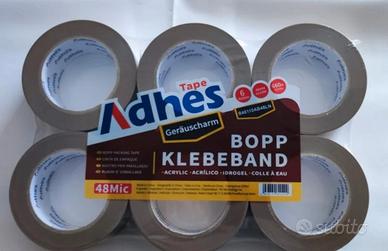 Rotoli nastro scotch adesivo marrone