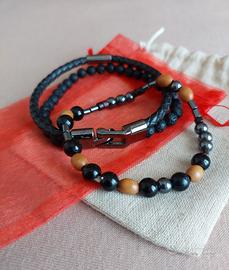 Set Braccialetti Uomo 