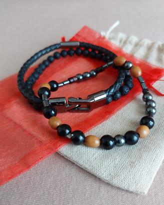 Set Braccialetti Uomo 