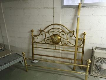 Letto matrimoniale in ottone