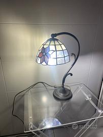 Lampada Vintage Stile Tiffany Abatjour Art Nouveau