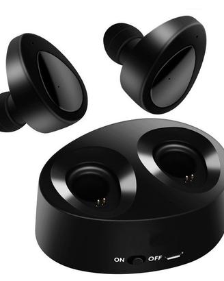 Auricolari Bluetooth senza fili base di ricarica