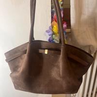 Borsa in camoscio marrone