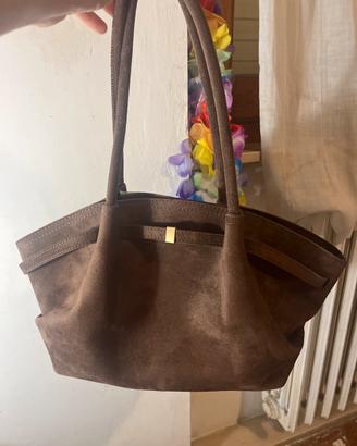 Borsa in camoscio marrone