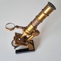 Antico e raro microscopio James Smith c.1845