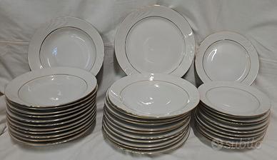 servizio piatti in porcellana da 12