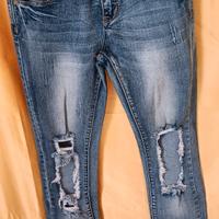 jeans donna blu strappati size s jeans 