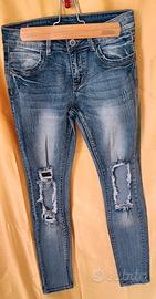 jeans donna blu strappati size s jeans 