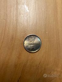 Moneta 5 centesimi Regno Lombardo Veneto