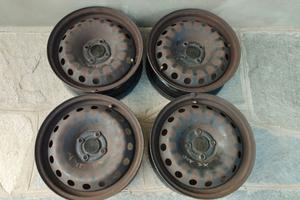 4 Cerchi ferro 15" Fiat Grande Punto Evo 199 ET 43