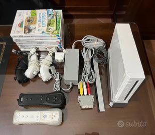 nintendo wii completa di accessori e giochi