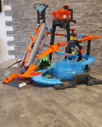 Hot Wheels Mega Autolavaggio,Playset per macchine
