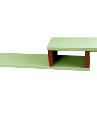 Mensola doppia da parete pensile a muro L. 103 cm.