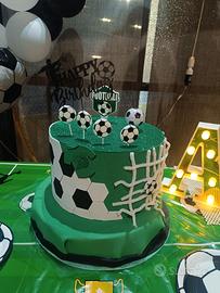 Torta rappresentativa calcio in gomma eva
