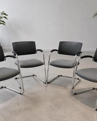 4 sedie Interstuhl con braccioli - design
