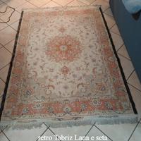 Tappeto persiano Tabriz Lana e seta 