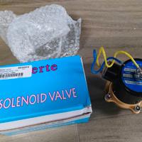 Elettrovalvola tubi 1/2'' ottone solenoide 12V