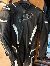Tuta Moto intera HELD NERO-BIANCA
