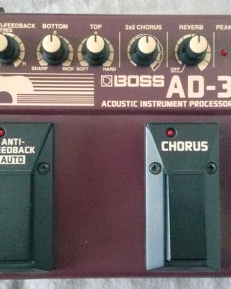 Boss AD3 pedaliera effetti per strumenti acustici