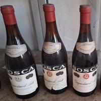 3 bottiglie epoca vintage grignolino bosca