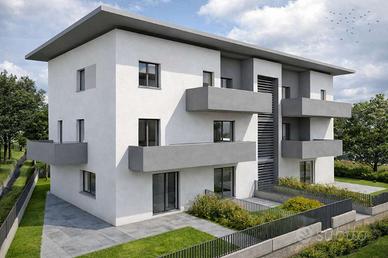 Nuovo Trilocale con taverna giardino e box doppio