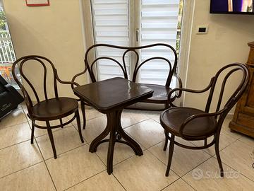 Set Divano d’epoca Wackerlin & C fine 800 tavolino