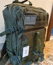 Zaino tattico robusto impermeabile verde militare