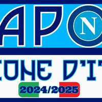 STRISCIONE 1 NAPOLI IN PVC 300X100CM 4 scudetto
