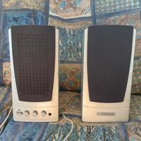 Casse stereo vintage multimedia speaker sistem