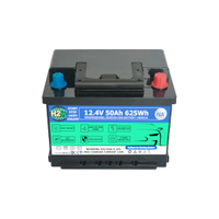 Batteria al Sale H2W 12.4V 50Ah 620Wh 900CCA