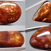 Lotto 4 agate di fuoco + 16 labradoriti