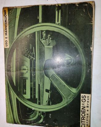 libretto uso e man per Citroën GS originale