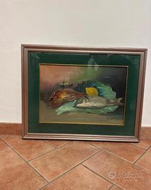 Dipinto olio su tela Vintage
