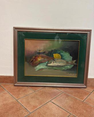 Dipinto olio su tela Vintage
